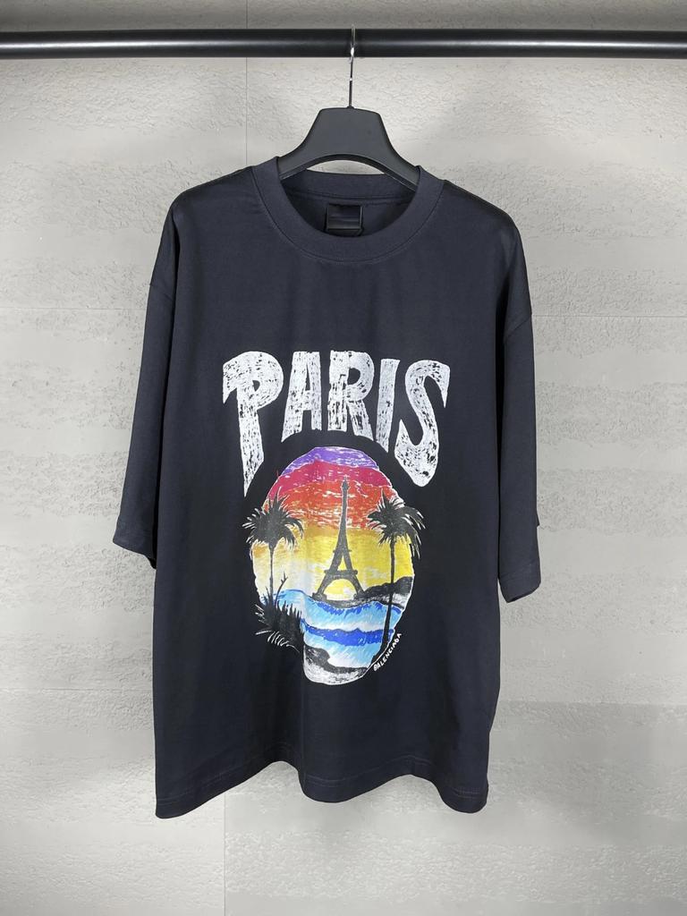 2024 Trendy Men Women Tee Summer Cotton Tshirt Oversized Short Sleeve T Shirt Luxury Brand Print T-shirt Top Clothes Streetwear