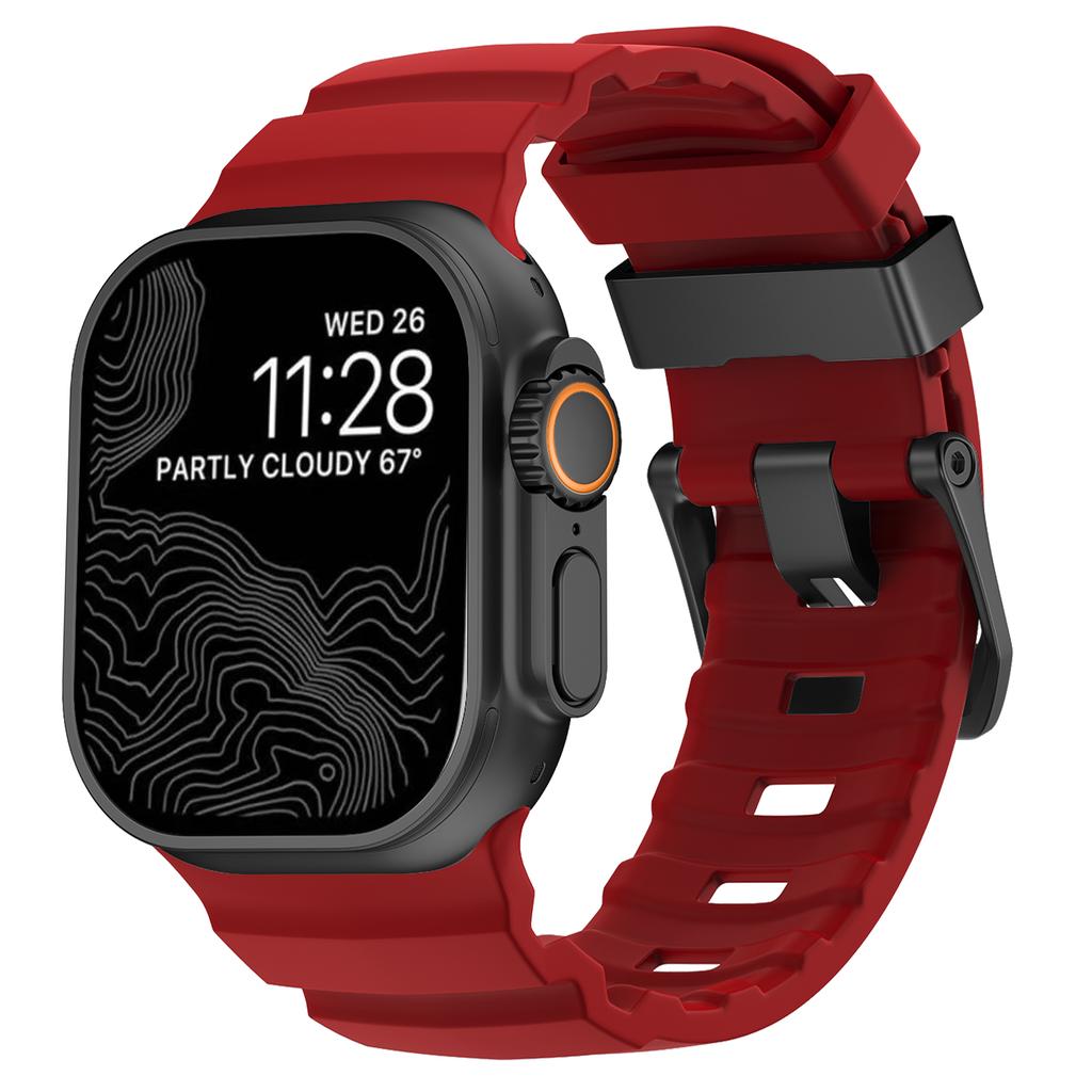 Trail Silicone Strap For Apple Watch Ultra 3 2 49mm Band 11 10 9 8 7 46mm 45mm High-end Bracelet Wristband iWatch 6 5 SE 3 44mm
