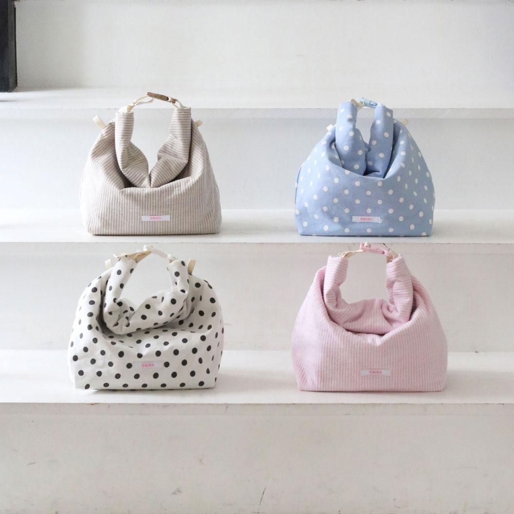 Keike Cozy Lunch Bag - White Dot