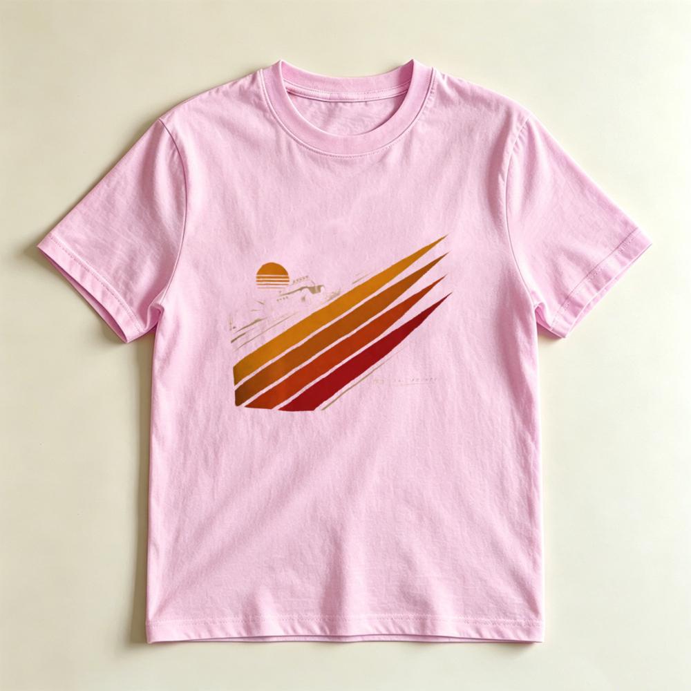 Retro Desert Offroad Tee Sunset Stripes Adventure Graphic Tshirt Offroad Lover Gift Tshirt Vintage Speed Style Adventure Tops