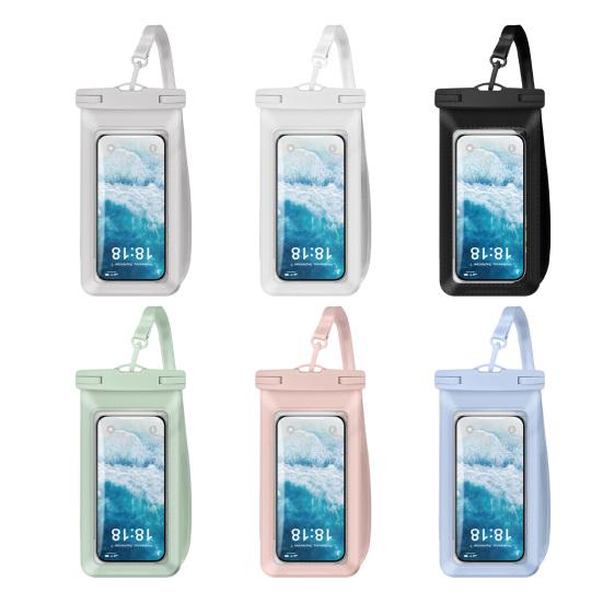 Waterproof Phone Pouch with Lanyard Touchscreen Clear Floating Cell Phone Dry Bag Case Protector Beach Kayak Cruise Travel Essentials