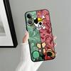 Black Soft Phone Cover Case for iPhone 7 8 15 16 14 Plus XS Max 13 12 11 17 Pro Max XR Air Cartoon Ones Pieces Luffys Zoros