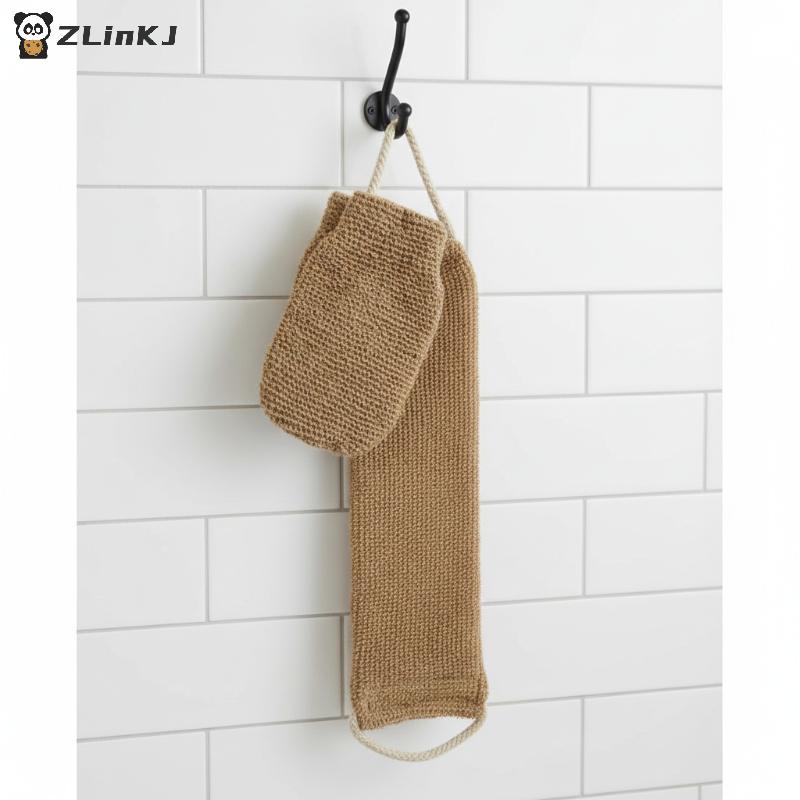 Ramie Jute Bath Towel Shower Towel Back Body Exfoliating Belt Shower Scrubber For Body Cleaning Bathroom Shower Strap