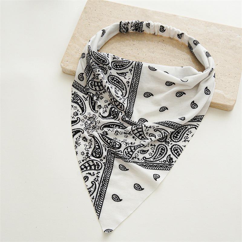 

Европейский и американский ретро треугольный платок: Стильная, универсальная, прочная и высокоэластичная женская резинка для волос