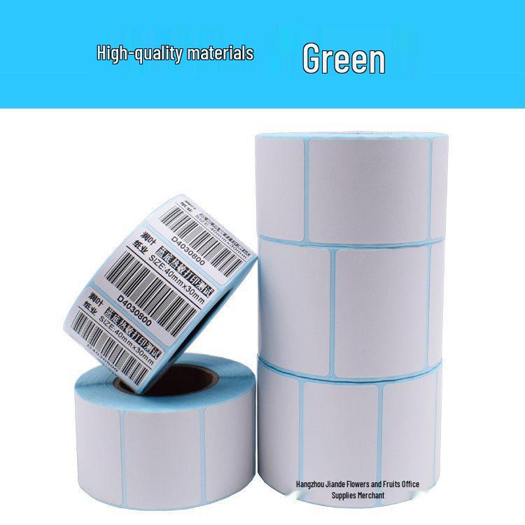 Durable Thermal Paper Labels 60x40mm Self-Adhesive Barcode Stickers - 20, 30, 50, 70, 80, 100E Postal Options