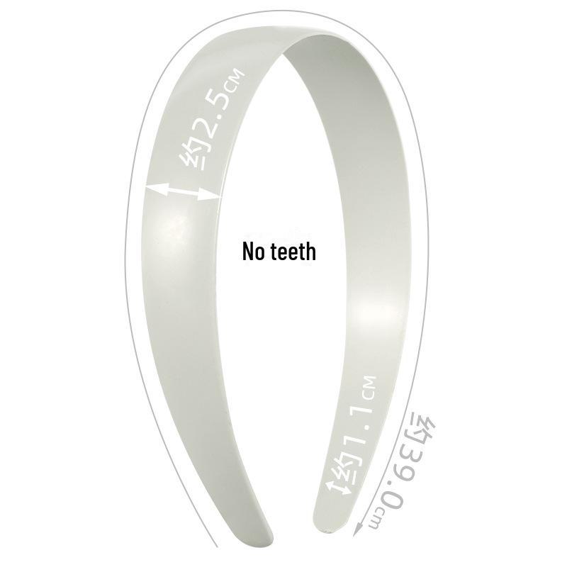 Handmade 2.5CM Toothless Black Hairband - PS Material Hair Accessory