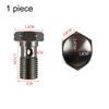 1pc Motorcycle Hydraulic Brake Hose Stainless Steel Rotary Oil Pipeline Joint Auto Banjo Fitting Oil Line Adaptor Universal