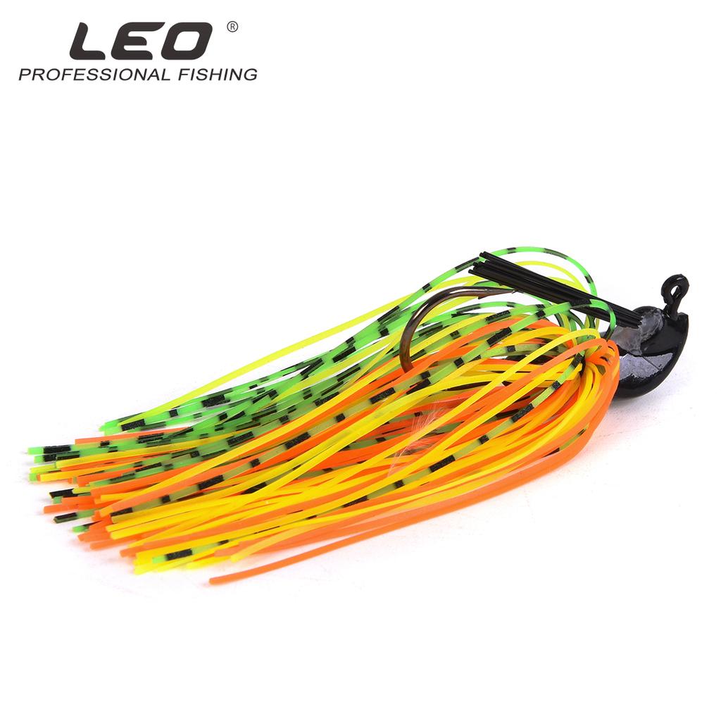 New 4PCS 4 Colors LEO Portable Ultra-light Fishing Bait Spinner Bait Anti-hanging Bottom Lead Head Freshwater Saltwater Fishing Gear Accessories