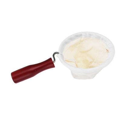 Flanelový látkový kávový filtr Sáčky na cezení kávy Cold Brew Opakovaně použitelné s držadlem pro ruční překapávání 100 mm