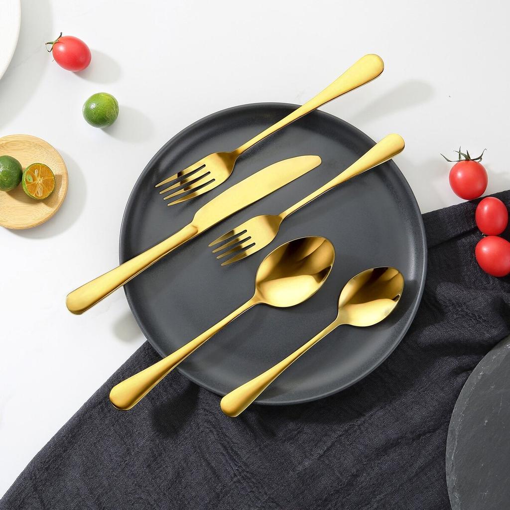 100-Piece Silverware Set Stainless Steel Cutlery Flatware Utensils for 20