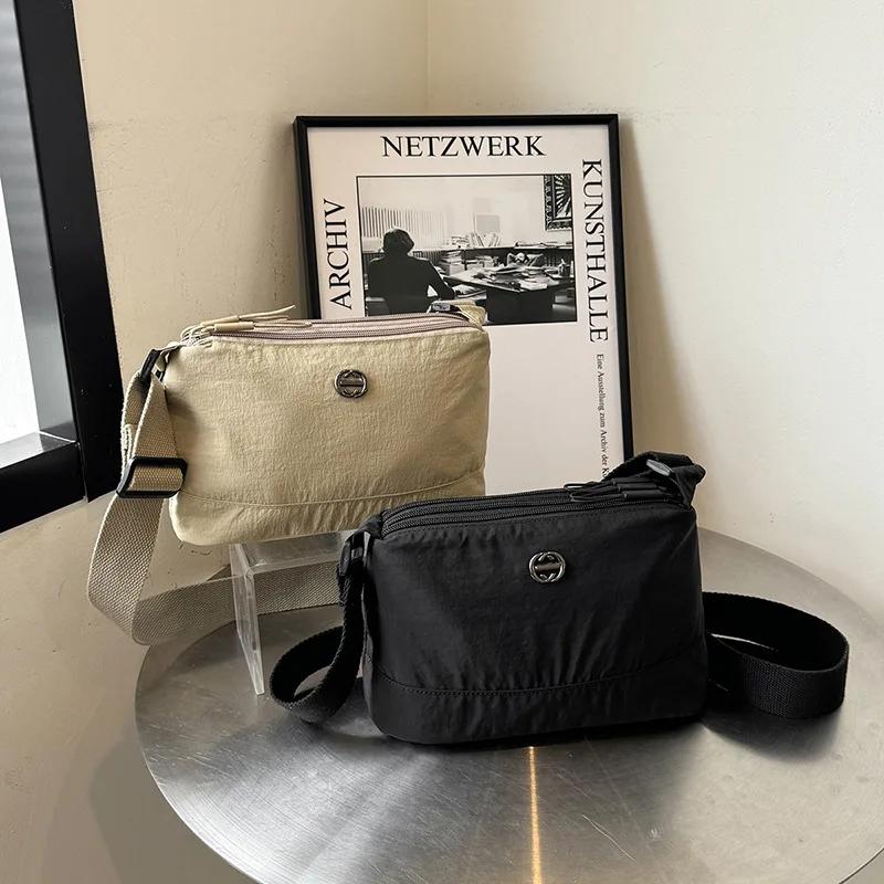 Multifunctional Canvas Crossbody Bag Waterproof Portable Casual Versatile Fashion New