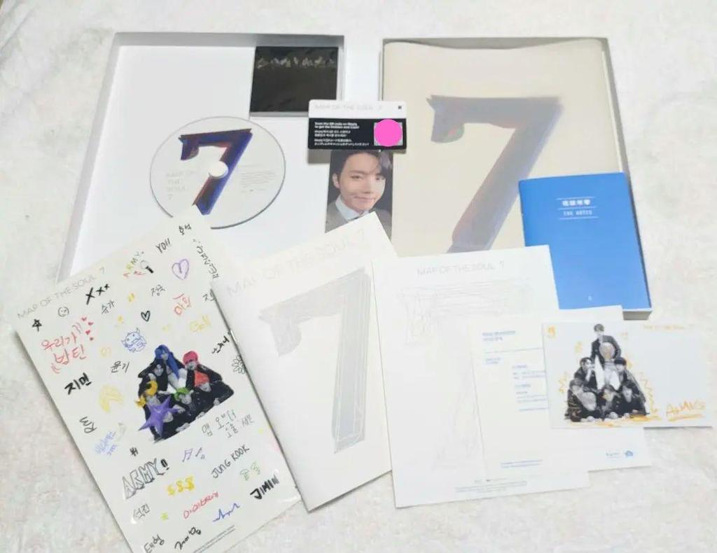 [USED] BTS CD Album MAP OF THE SOUL 7 (4 Versions) BTS Photobook