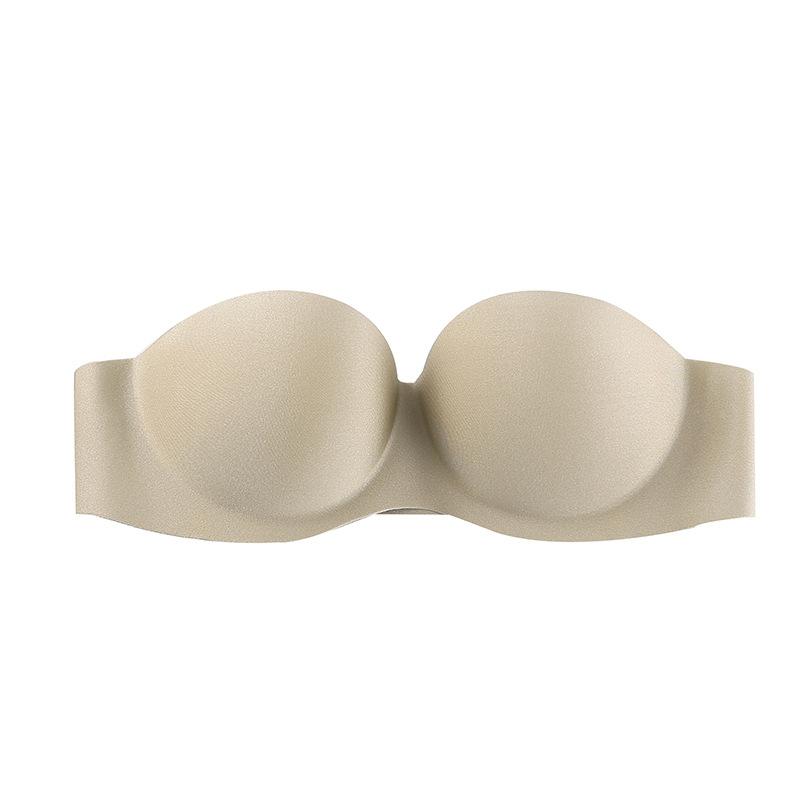 Strapless Bra Women Sexy Non Slip Invisible Bras Solid Summer Breast Stick Gather Underwear Lingerie Push Up Bralette