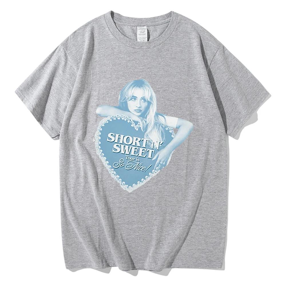 Letní Krátké N’ Sladké Turné 2026 Tričko Sabrina Carpenter Fanoušek Pánské Dámské Oblečení Harajuku Letní Topy Grafická Trička Vintage