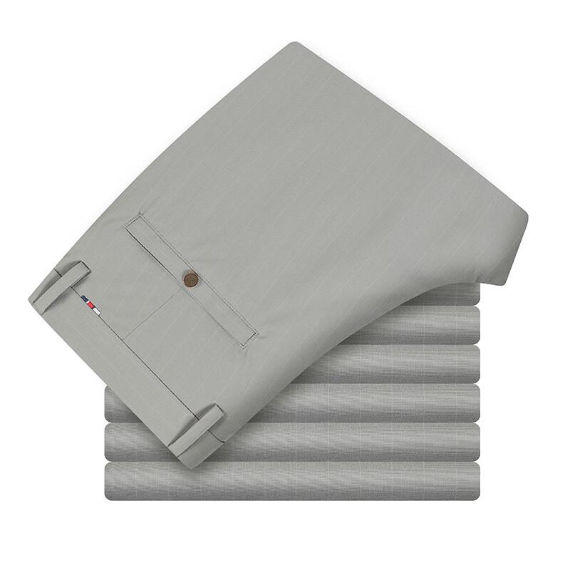 Men's Casual Cropped Straight-Leg Pants