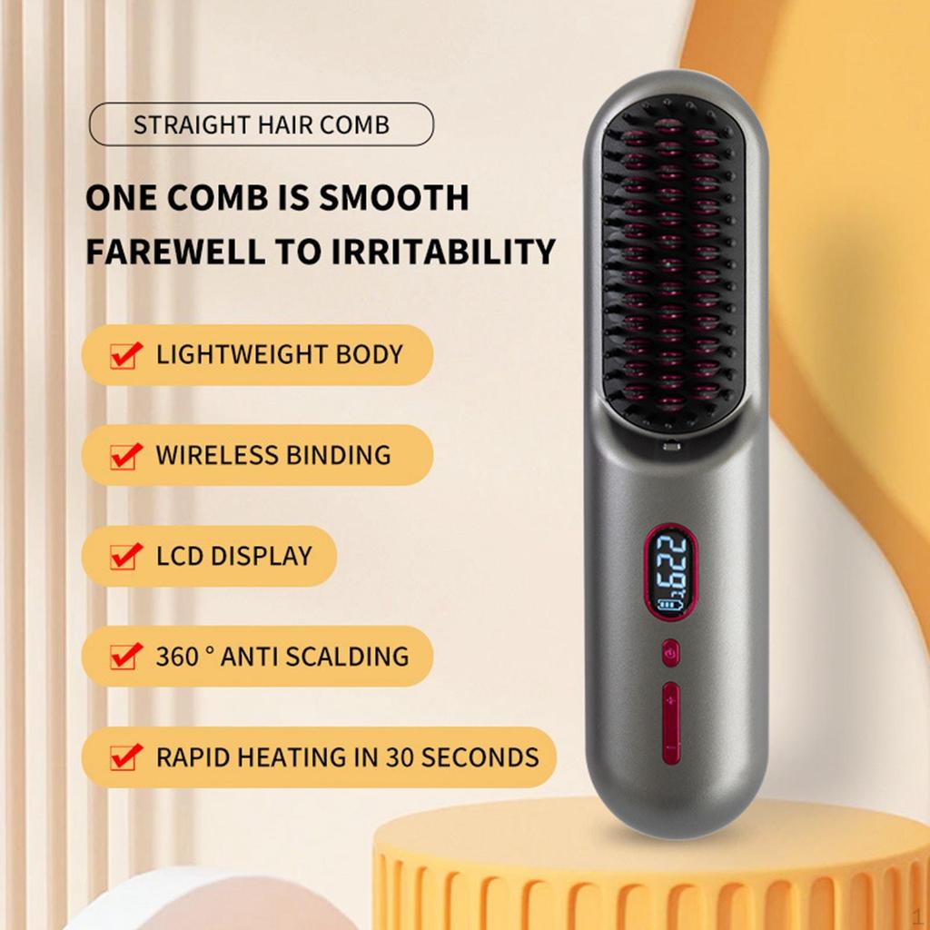 Hair Straightening Tool Mini Heated Comb for Women And Girls