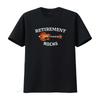 Mens Retirement Rocks Acoustic T Shirt Guitar Old Rockers Black Vintage Washed Designer Clothes Soft Homme Versatile Breathable