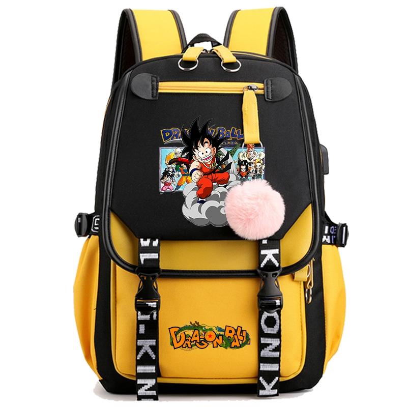 Anime Dragon Ball Backpack for Women Canvas Laptop Bag Back To Schoolbag for Teenager Girl Schoolbag Women Travel Bag Mochila