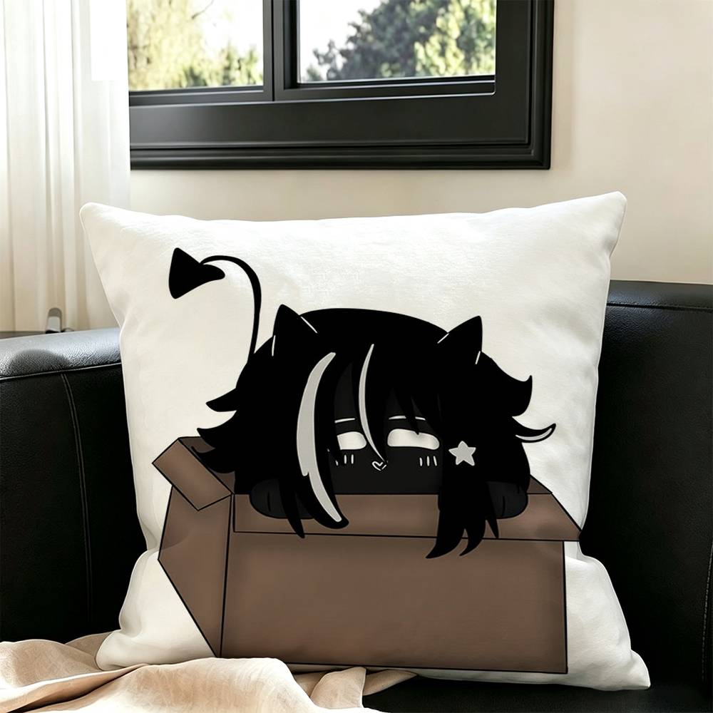 V-Verity Twixxel  Pillow Case Square Double-Sided Sofa Cushion Cover Bedroom Bedside Pillow