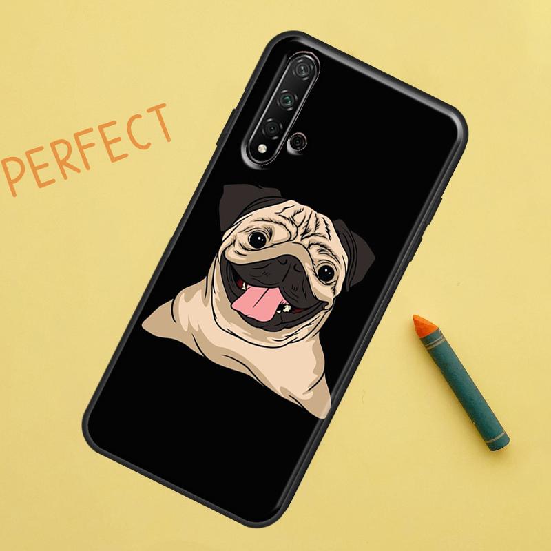 

English Bulldog Pug For Huawei Nova 5T 9 10 SE 7i 8i 11i 12i Y60 Y61 Y70 Y72 Y73 Y90 Y91 P20 P30 P40 Lite Case Huawei Nova 12s