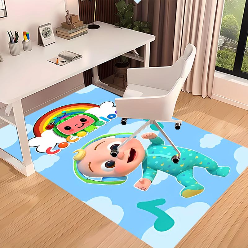 Jay Franco Cocomelon Printed Absorbent Washable Carpet, Non-Slip Bathroom Mats, Kitchen Rugs, Yoga Mat,Living Room Entrance, Camping Picnic Rugs