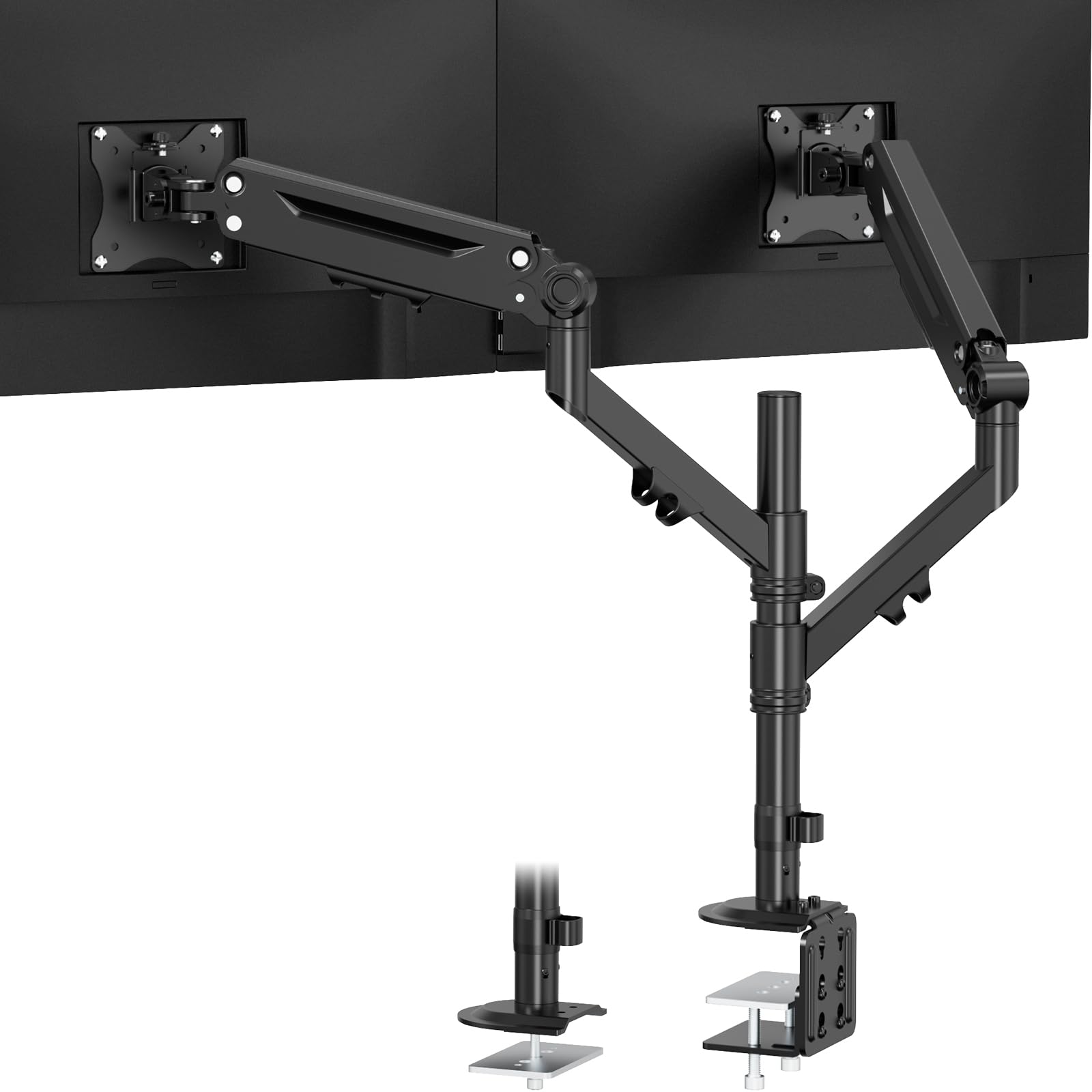 

Кронштейн для монитора WORLDLIFT Двойной кронштейн для ЖК-дисплея 2 экрана Поддерживает верхний и левый и правый Нагрузочная способность Монитор Тип крепления-зажима с отверстием Совместим со стандартом VESA