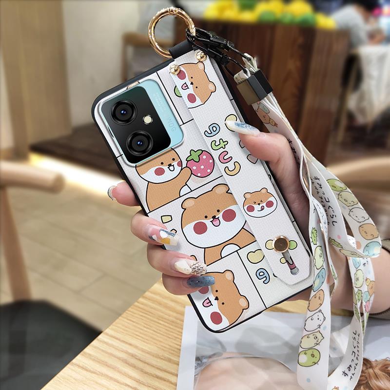 Waterproof Soft case Phone Case For Blackview Oscal C70 Durable Dirt-resistant Phone Holder Lanyard Wristband Anti-dust