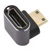 Mini HD Multimedia Interface Adapter Male To Female 8K 48Gbps Aluminum Alloy Shell Adapter with LED Lamp for Office