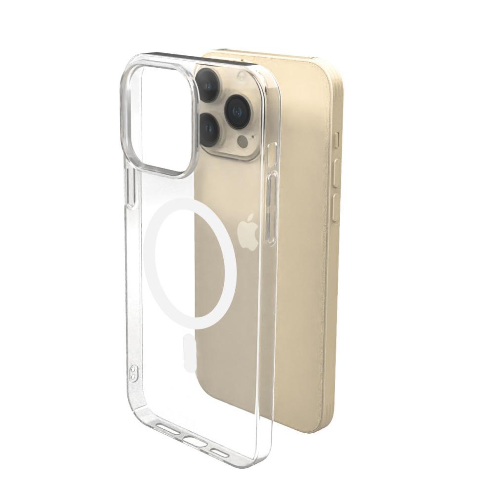 

Iphone 14pro Max Phone Case Transparent Case Iphone Magnetic Suction Protective Case Non-Yellow Drop-Resistant Hardened Ultra-Thin Phone Case