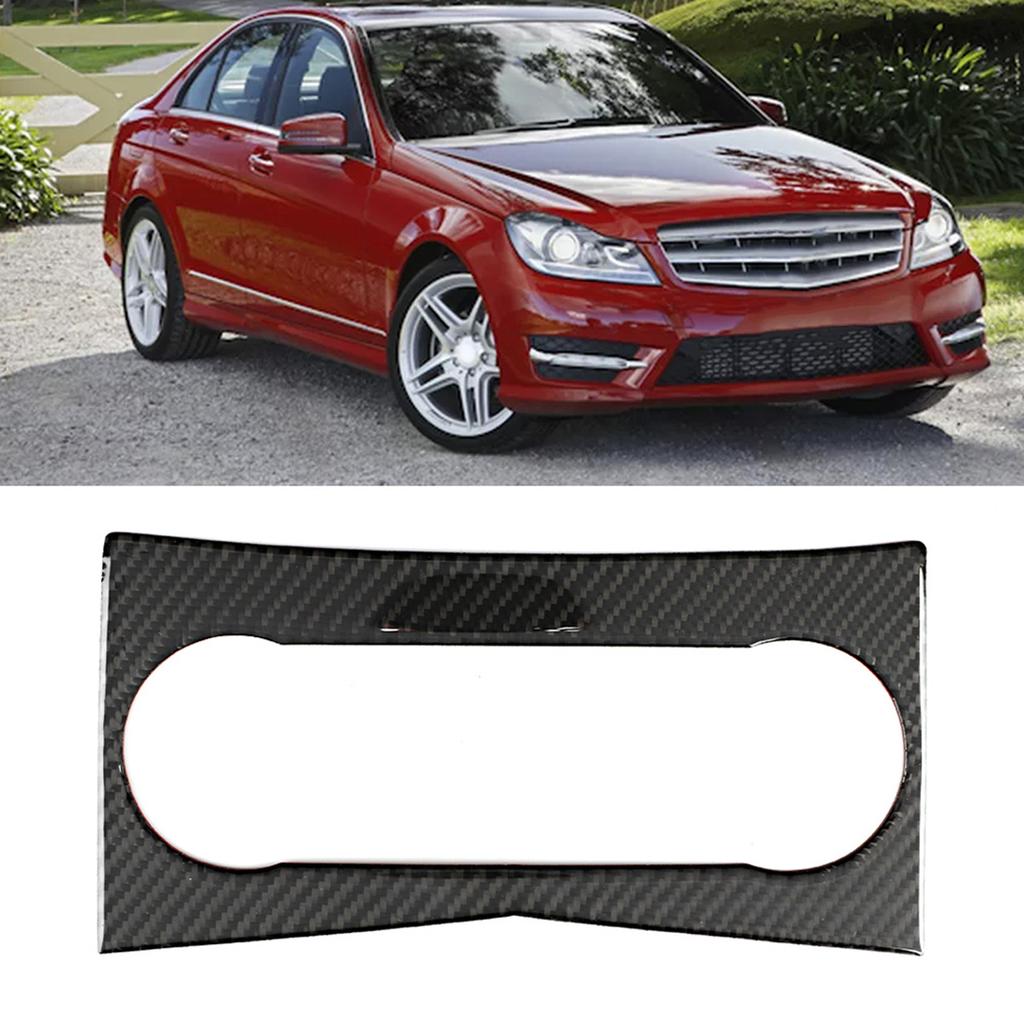 Car Carbon Fiber Air Condition Panel Cover Trim Fit for Mercedesbenz W204 C Class 20072012