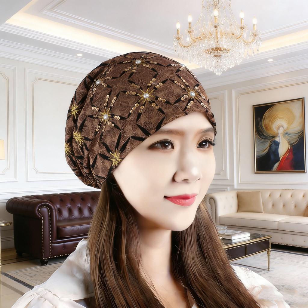 Stitched Embroidered Flap Hat For Women Spring Autumn Fashion Trendy Headwear