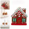 1/2Pcs Gingerbread House Shape Christmas Button Covers Reusable Easy To Install Closet Dresser Pulls Christmas Knob Covers