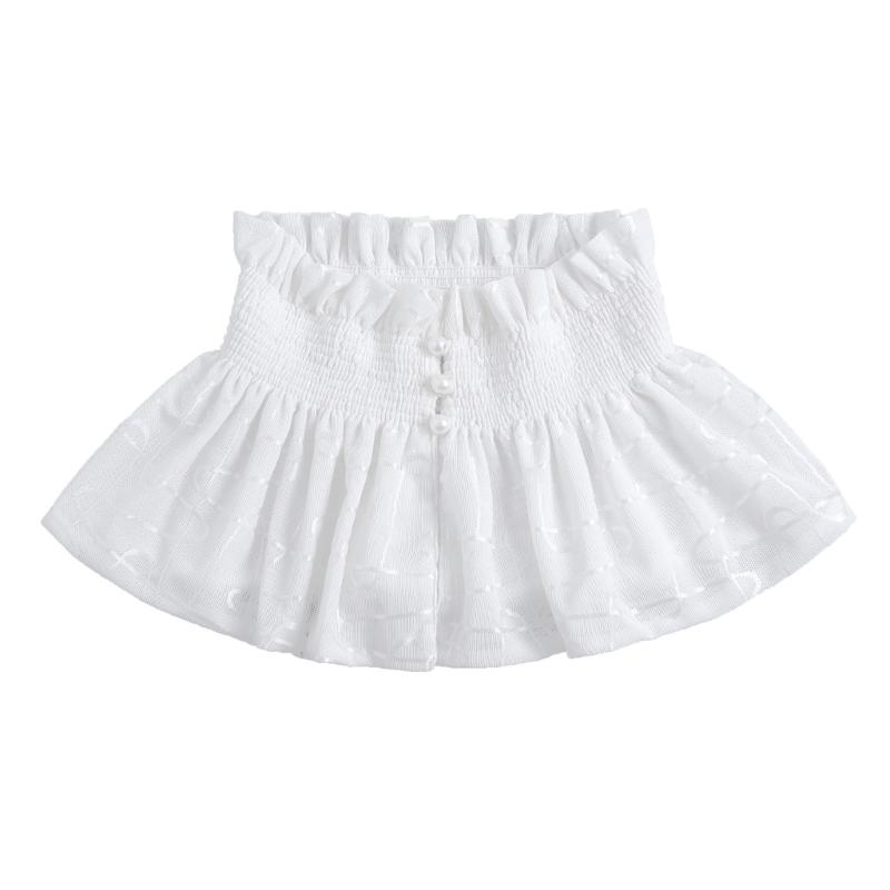 

Victorian Ruffle Faux Collar Courtstyle Detachable Collar For Women Dresses Sweater Easy Wear Fashion Neck Accessory 1 белый