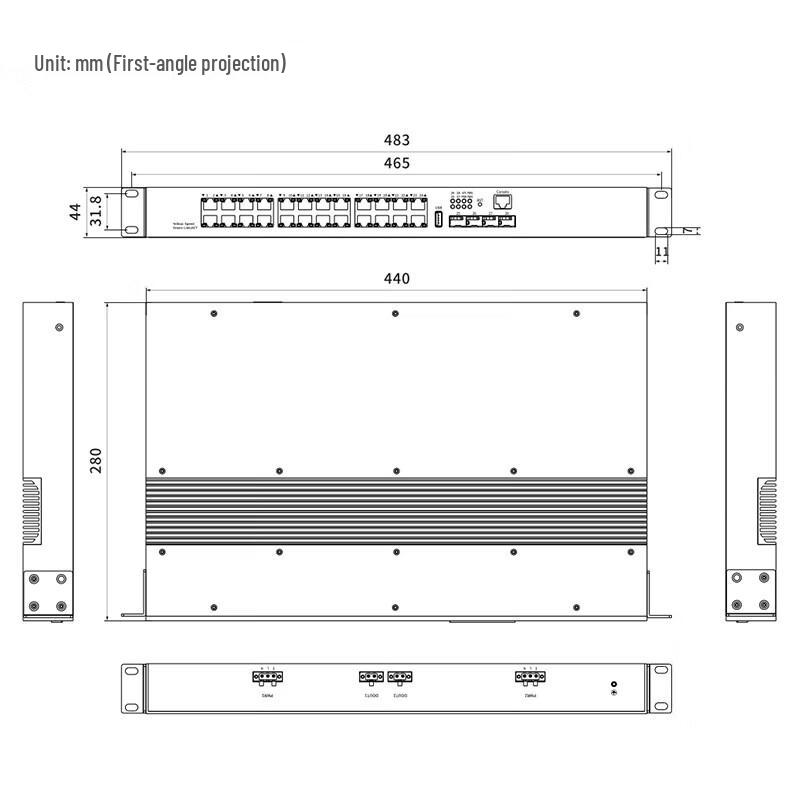 Maiwei Layer 2 Industrial Gigabit Ethernet Switch