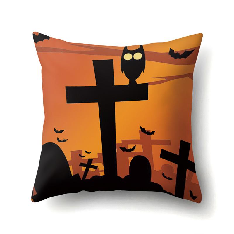 Halloween Kissenbezug Auto Lendenkissen Kürbis Sofa Kissenbezug Büro Zuhause Wohnzimmer Kissenbezug