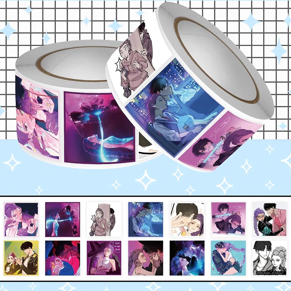 Kawaii Anime Kpop Demon Hunter Stickers Cartoon Sealing Decals Waterproof DIY Scrapbooking Stationery Cute Sticker Gifts