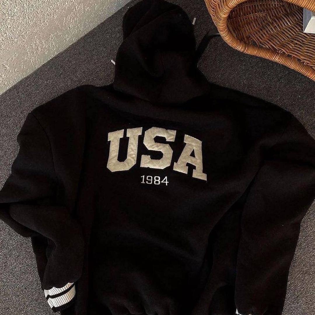 

BITCED Женская повседневная модная толстая толстовка с капюшоном и принтом 100, женская толстовка с капюшоном и длинными рукавами S чёрный