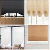 Pleated Window Blinds Temporary Window Shades Cordless Light Filtering Pleated Paper Shades Room Darkening Blind for Home Office