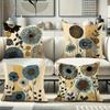 Abstract Floral Pillow Covers - Modern Home DecorLiving Room Sofa Cushion Cover, Bedroom Room Decoration