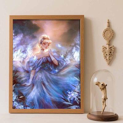 Kit Pittura Diamante Senza Cornice, Abito da Ballo di Cenerentola, Artigianato Decorazione Casa Stile Classico, Perfetta Idea Regalo