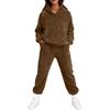 Women's Sweatshirt and Sweatpants Set Long Sleeve Elastic Waist Casual Fall Winter Wear