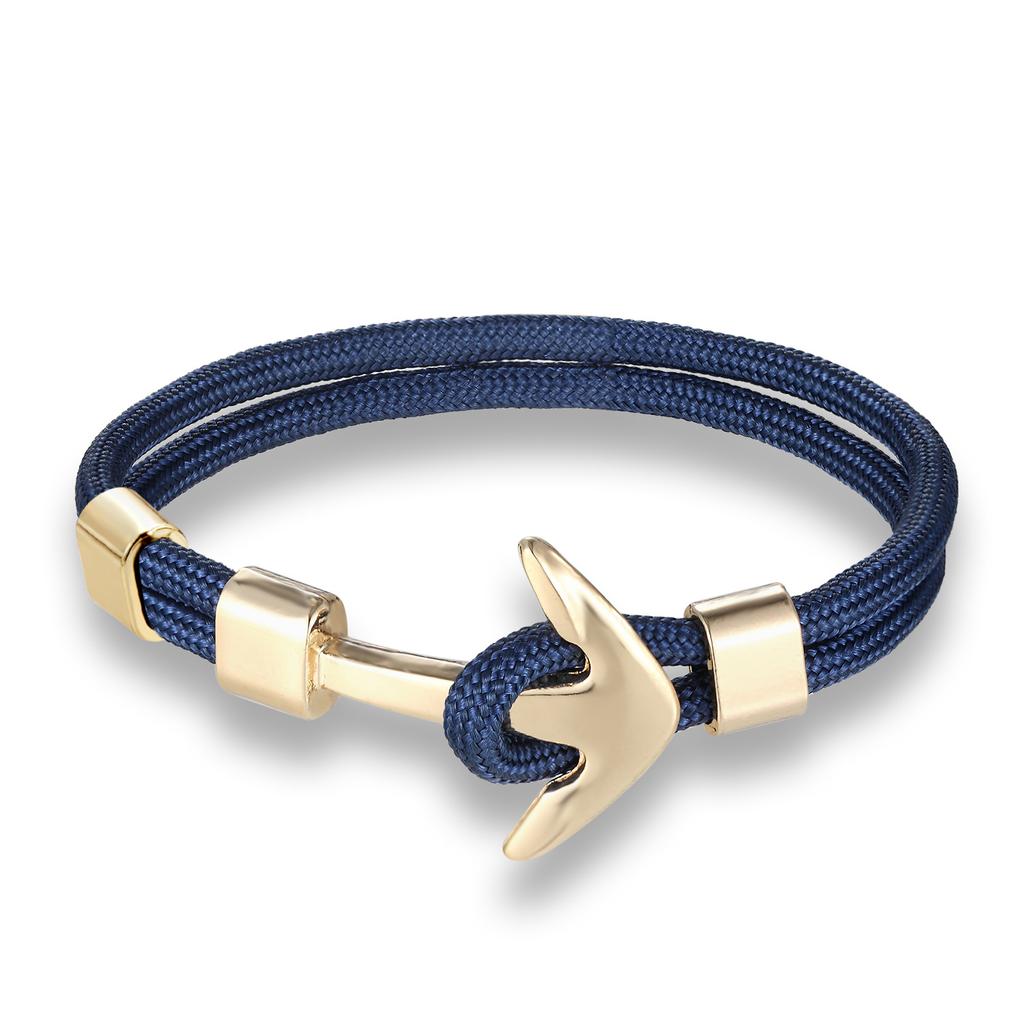 European and American Trends, Boat Anchors, Men's Aircraft Bracelets, Polyester Rope Jewelry