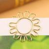 10 Sunflower-shaped Paper clip,Bookmarks Marking File Organizer Stationery Supplies,Suitable for Many Paper and Metal Materials