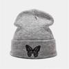 Autumn and winter pullover cold hat Scottish Highland cattle embroidered knitted hat neutral thermal knitted hat