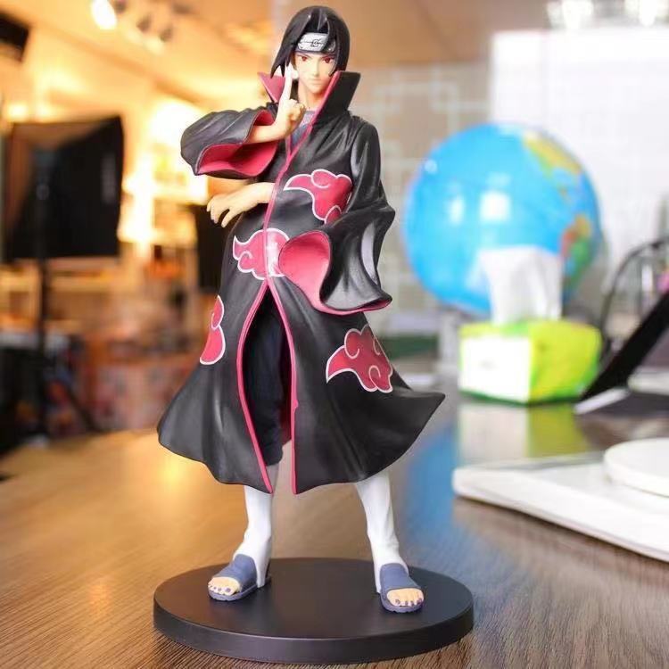 Naruto Shippuden Akatsuki Luna Infinita Uchiha Itachi Figura de Anime Modelo Modelo Hecho a Mano Adorno Regalos de Cumpleaños para Niños