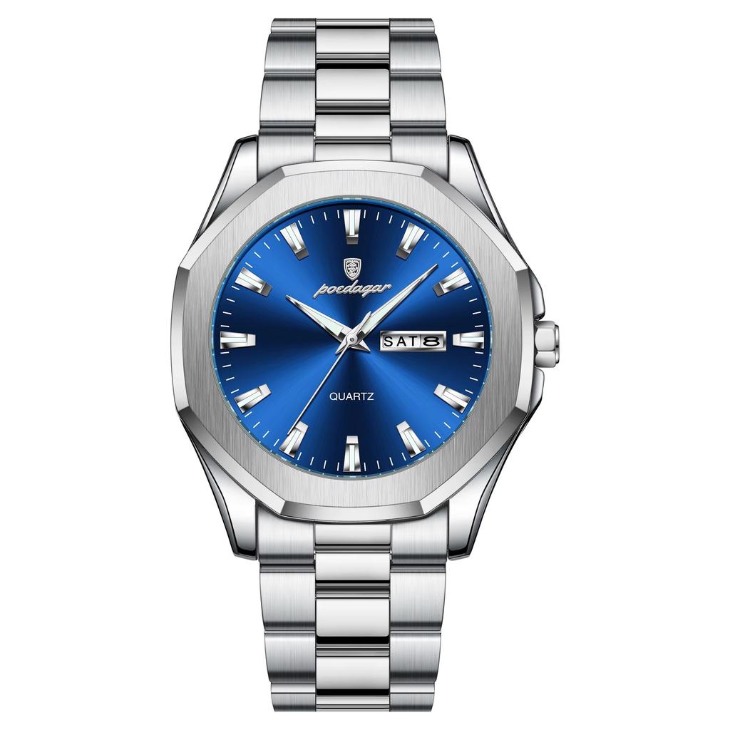 Top Brand Luxury New Men's Watch Waterproof Luminous Quartz Calendar Wrist Watch