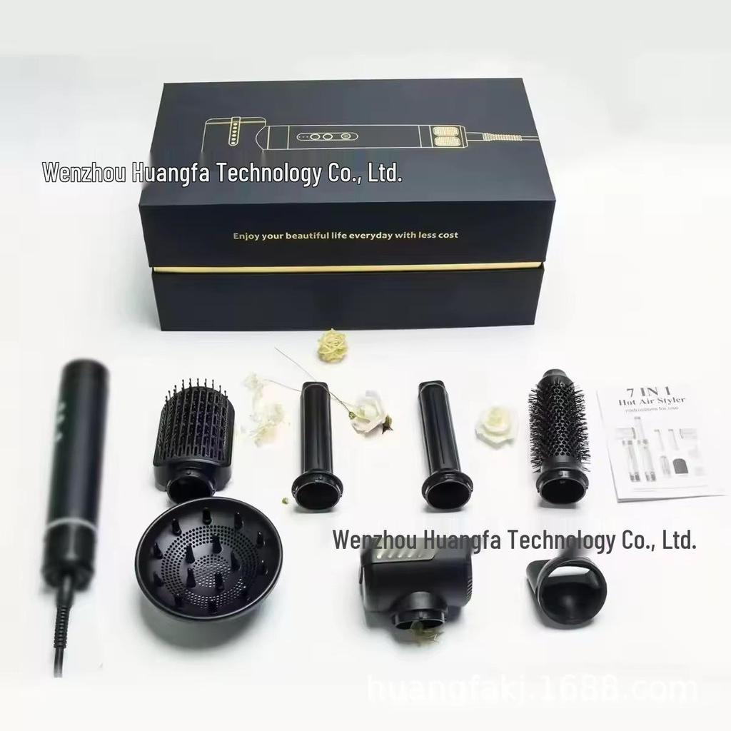 5-in-1 Dual-Use Hair Styling Hot Air Brush: Curl, Straighten, Comb & Dry