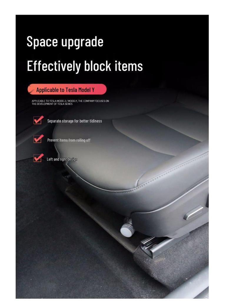 Tesla Model Y Under Seat Storage Partition and Interior Modification Baffle