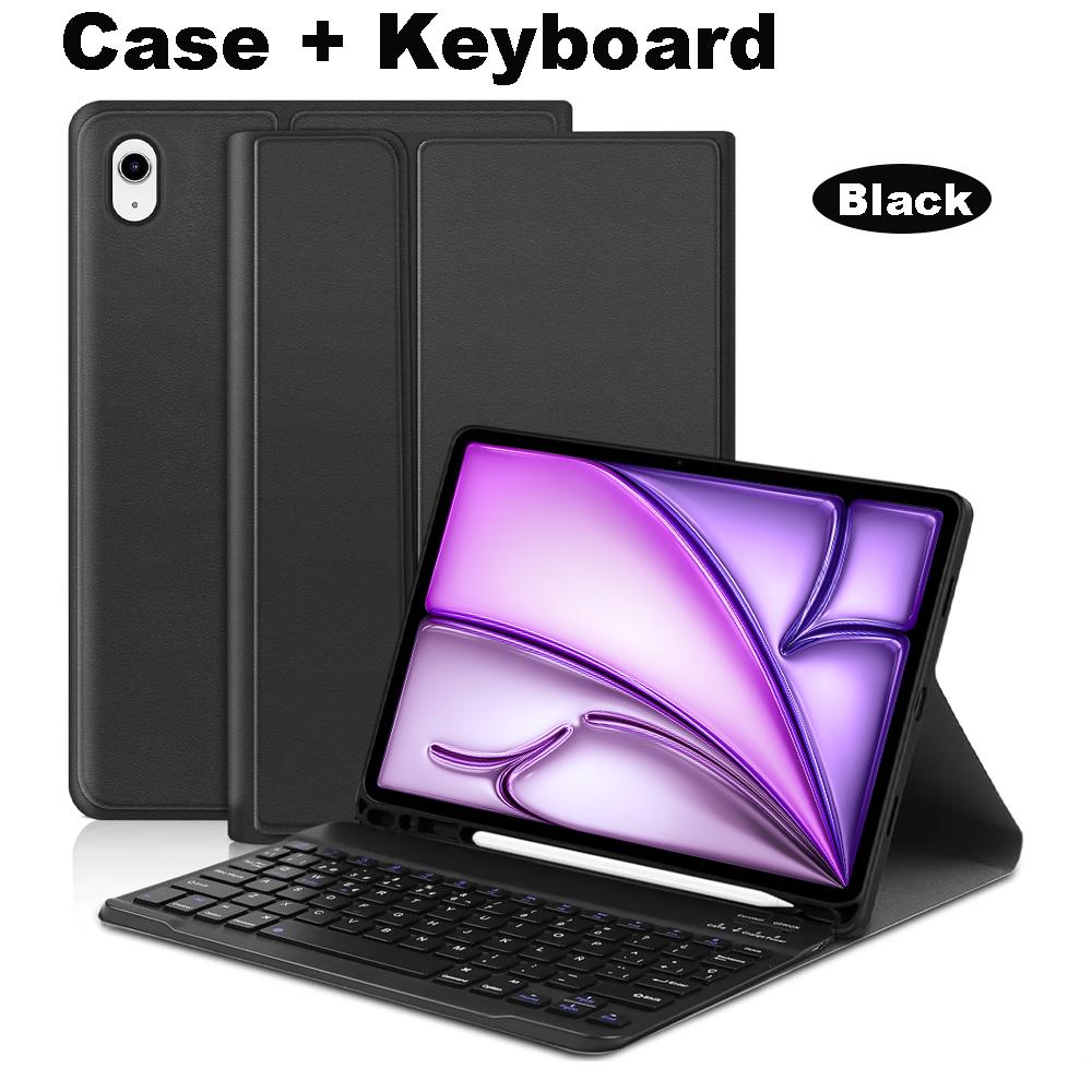 Case for iPad Air 11 Inch (M2) (M3) ,Bluetooth Keyboard Cover for iPad Air 4th 5th 10.9-inch