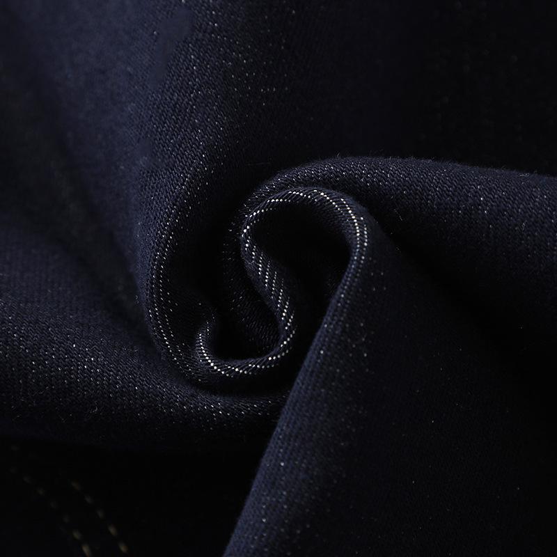 Women's Dark Blue Fleece-Lined Jeans - Autumn/Winter 2024 - Retro High-Waisted, Narrow/Wide-Leg Styles